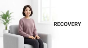 시술 후 편안하게 일상으로 복귀한 여성의 모습